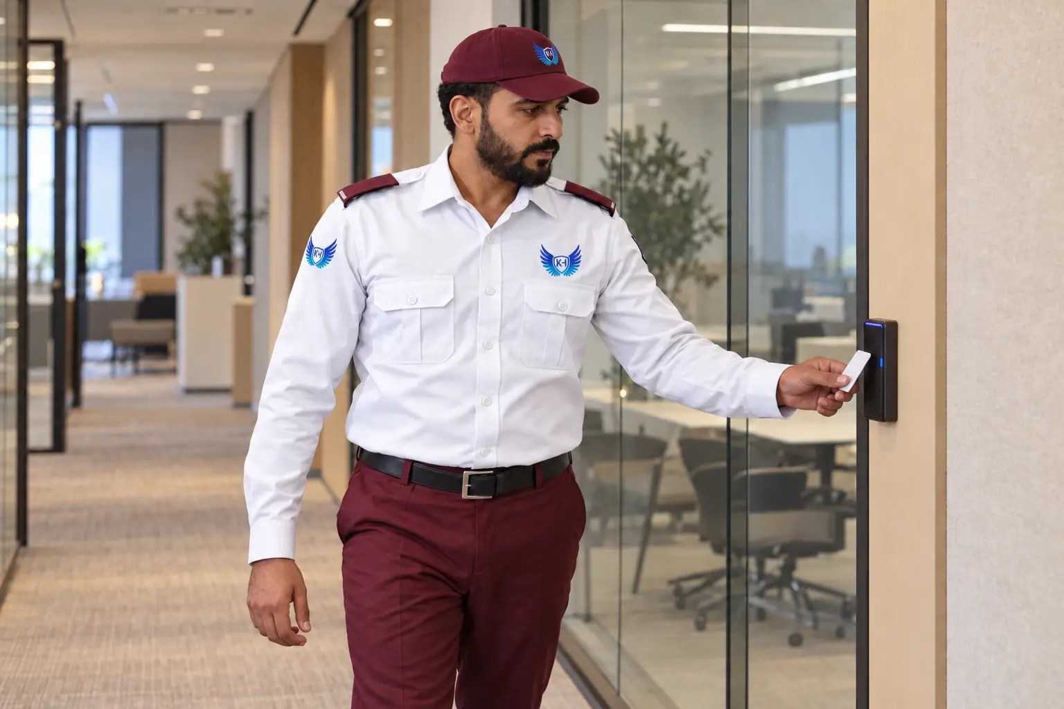 الإشراف وخطط التشغيل الأمني — مشهد توضيحي